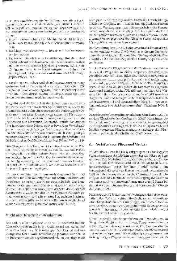 Vorschauseite 2: Machtverhältnisse im Krankenhaus