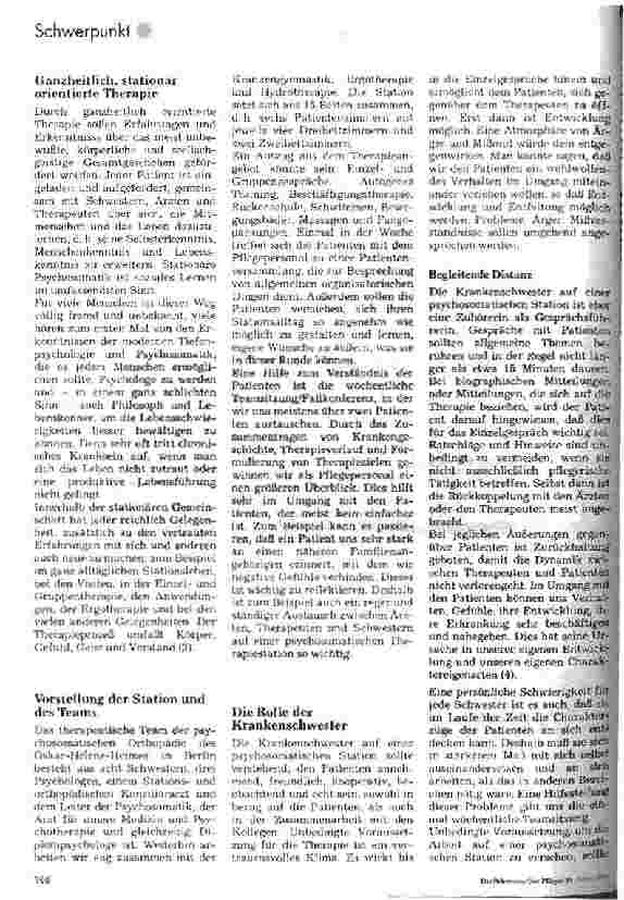 Vorschauseite 2: Krankenpflege auf einer psychosomatischen Station Psychosomatik und Sucht