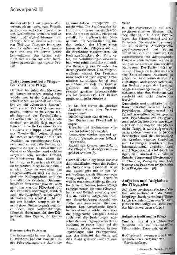Vorschauseite 3: Krankenpflege auf einer psychosomatischen Station Psychosomatik und Sucht