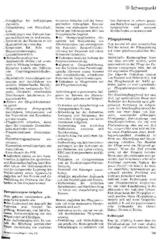 Vorschauseite 4: Krankenpflege auf einer psychosomatischen Station Psychosomatik und Sucht