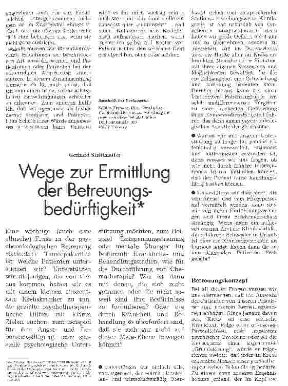 Vorschauseite 4: Die Würde des Patienten ist antastbar