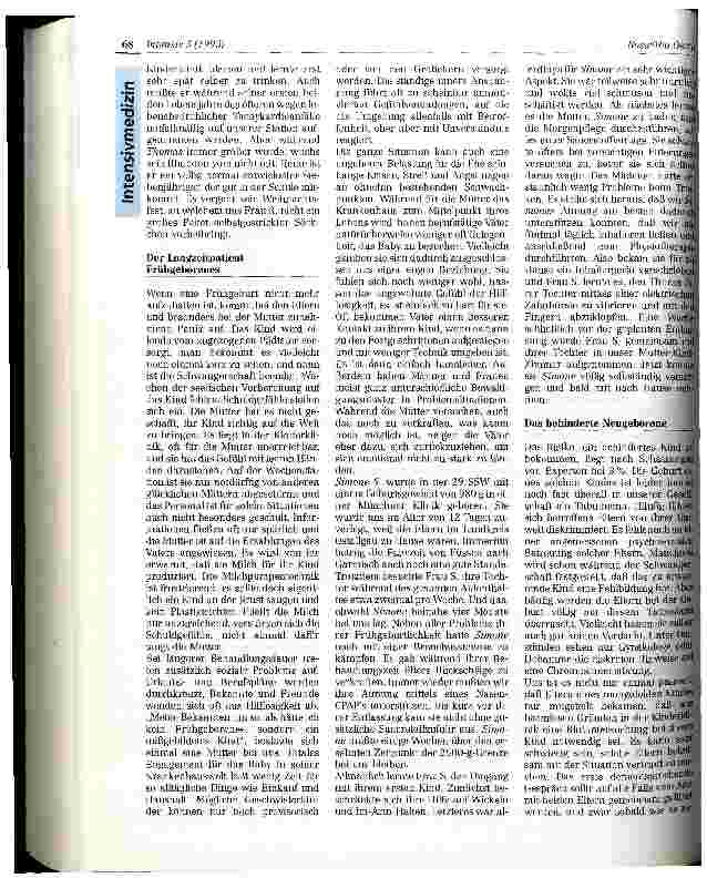 Vorschauseite 4: Eltern auf der neonatologischen Intensivstation