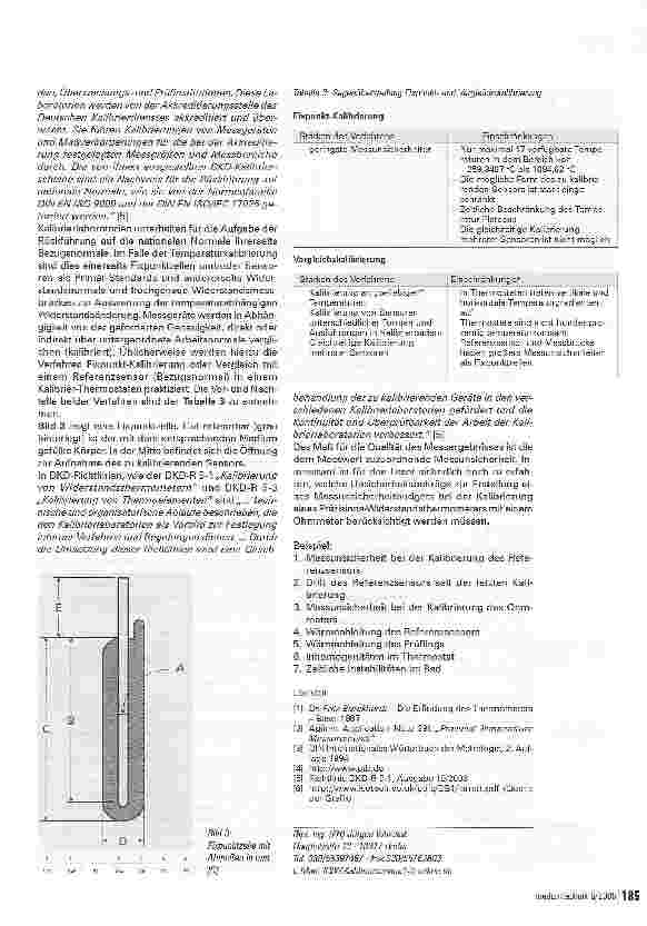 Vorschauseite 6: Messung der TemperaturHistorie, Messverfahren, Messgeräte, Kalibrierung