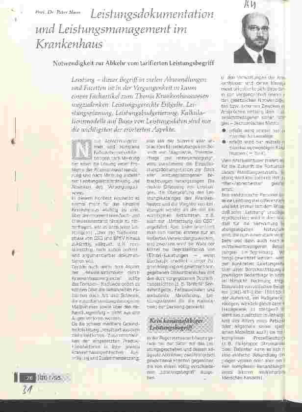 Vorschauseite 1: Leistungsdokumentation und Leistungsmanagement im Krankenhaus
