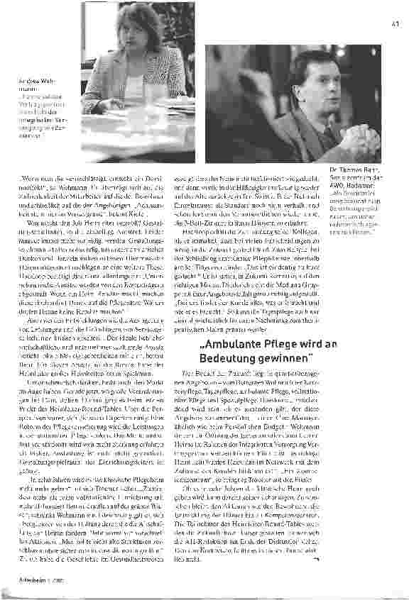 Vorschauseite 4: Sechs Köpfe - sechs Thesen. Heimleiter-Round-Table