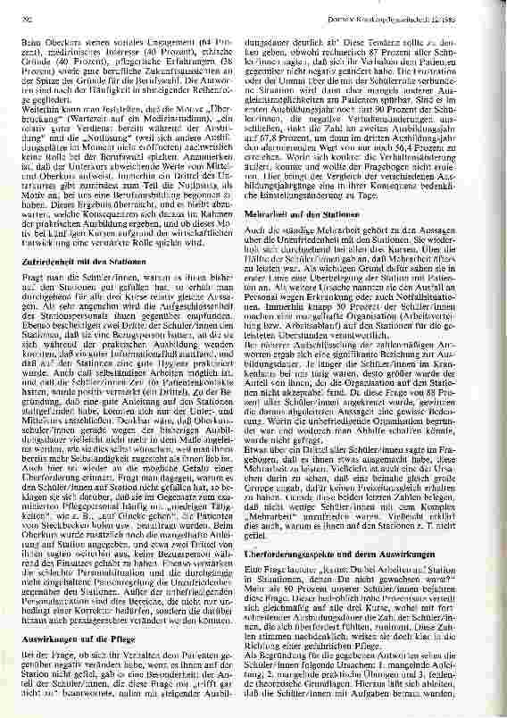 Vorschauseite 3: Praktische Ausbildung--- wo stehst Du Bericht über eine Umfrage unter Schüler und Schülerinnen