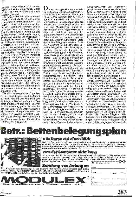 Vorschauseite 2: Betriebswirtschaft: Beschäftigungstherapie oder Notwendigkeit?