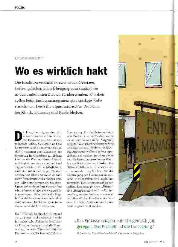 Vorschauseite 1: Wo es wirklich hakt