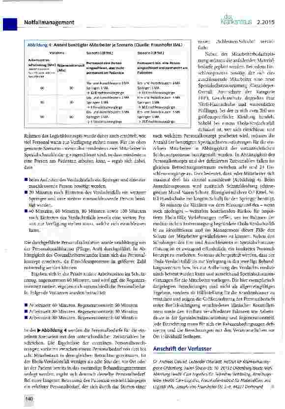 Vorschauseite 4: Ebola-Verdachtsfälle - eine Herausforderung für die Krankenhäuser