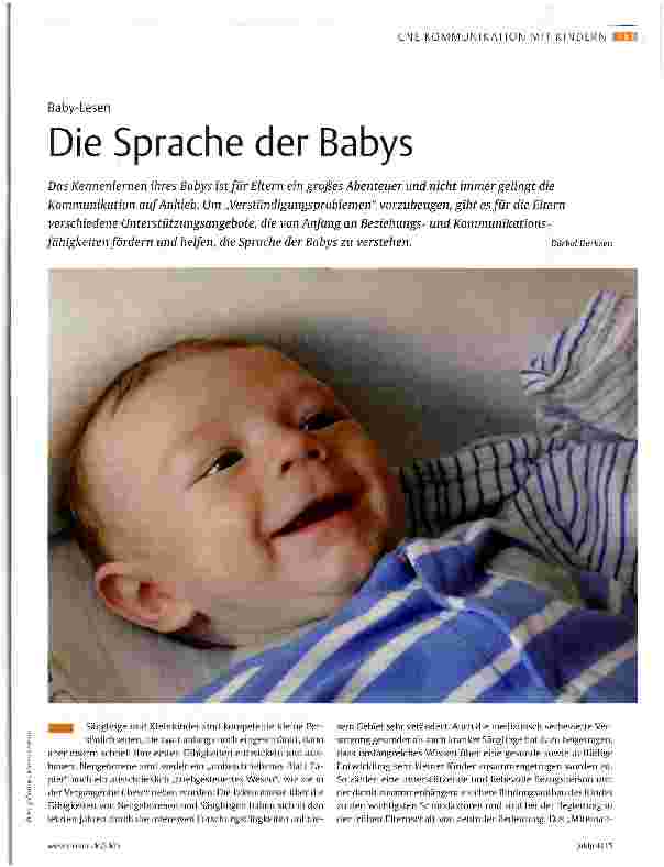 Vorschauseite 1: Die Sprache der Babys
