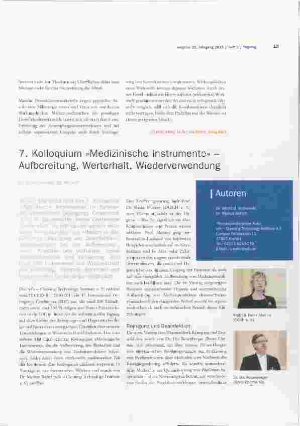 Vorschauseite 5: Fehler und Fehlervermeidung bei der Desinfektion (Fortsetzung)