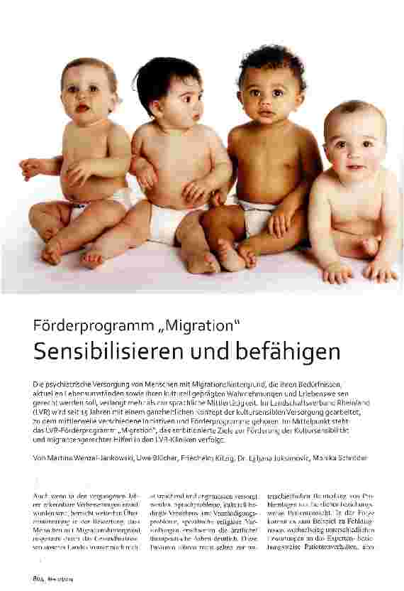 Vorschauseite 1: Förderprogramm „Migration Sensibilisieren und befähigen
