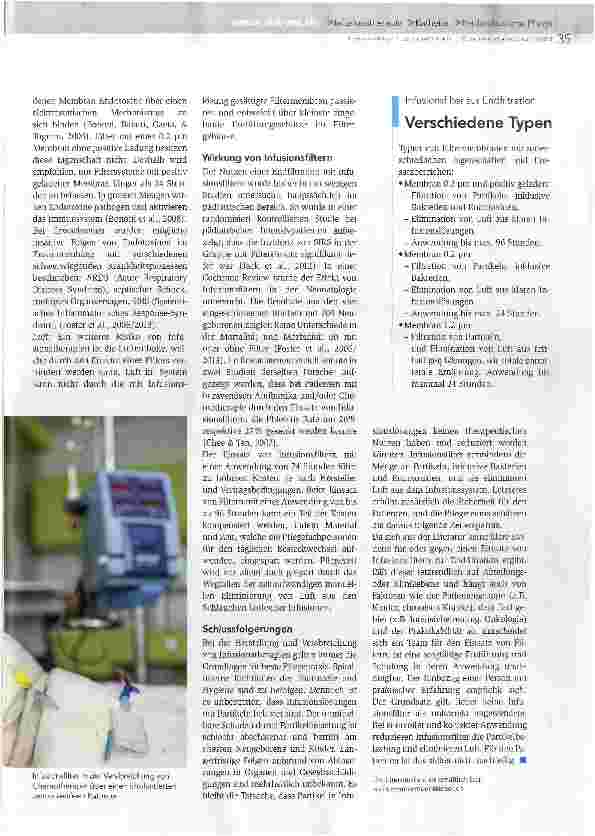 Vorschauseite 2: Endfiltration in der Infusionstherapie