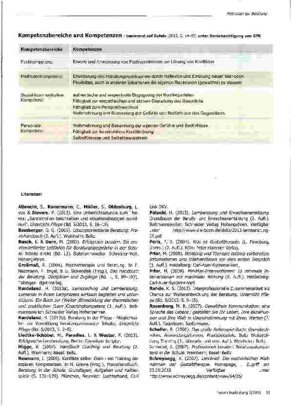 Vorschauseite 6: Beratungsmethode nach Hardeland mit Mikromethoden „Gewaltfreie Kommunikation und „Leerer Stuhl1
