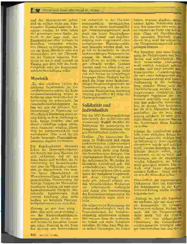 Vorschauseite 4: Privat statt Staat oder sozial ist, wenn ...