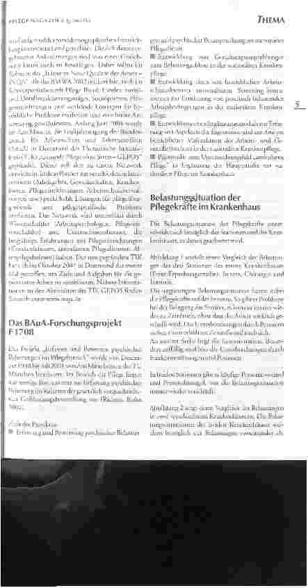 Vorschauseite 2: Psychische Belastungen bei der Arbeit in der PflegeErkennen und Erfassen