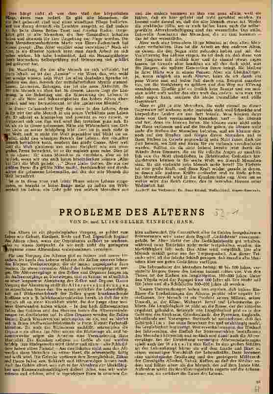 Vorschauseite 1: Probleme des Alterns