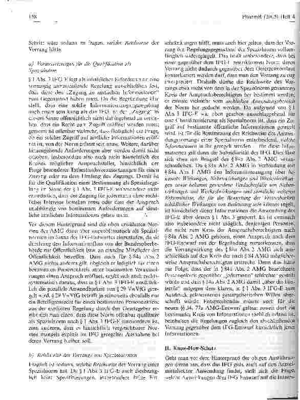 Vorschauseite 4: Informationsfreiheit und Arzneimittelrecht - mögliche Implikationen eines Informationsfreiheitsgesetzes für die pharmazeutische Industrie