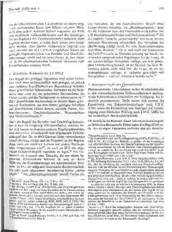 Vorschauseite 5: Informationsfreiheit und Arzneimittelrecht - mögliche Implikationen eines Informationsfreiheitsgesetzes für die pharmazeutische Industrie