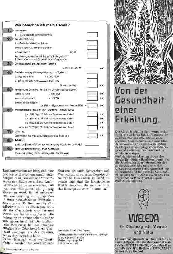 Vorschauseite 6: Neues Tarifmodell der Gewerkschaft Pflege