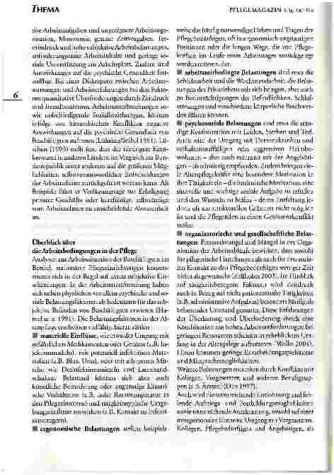 Vorschauseite 3: Gesündere und leistungsfördernde Arbeitsbedingungen in derstationären Altenpflege.