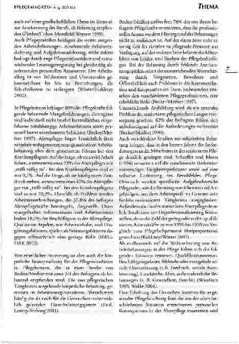 Vorschauseite 4: Gesündere und leistungsfördernde Arbeitsbedingungen in derstationären Altenpflege.