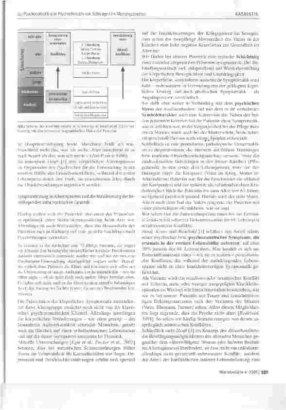 Vorschauseite 5: Zur Psychosomatik und Psychotherapie von Störungen im Alterungsprozess