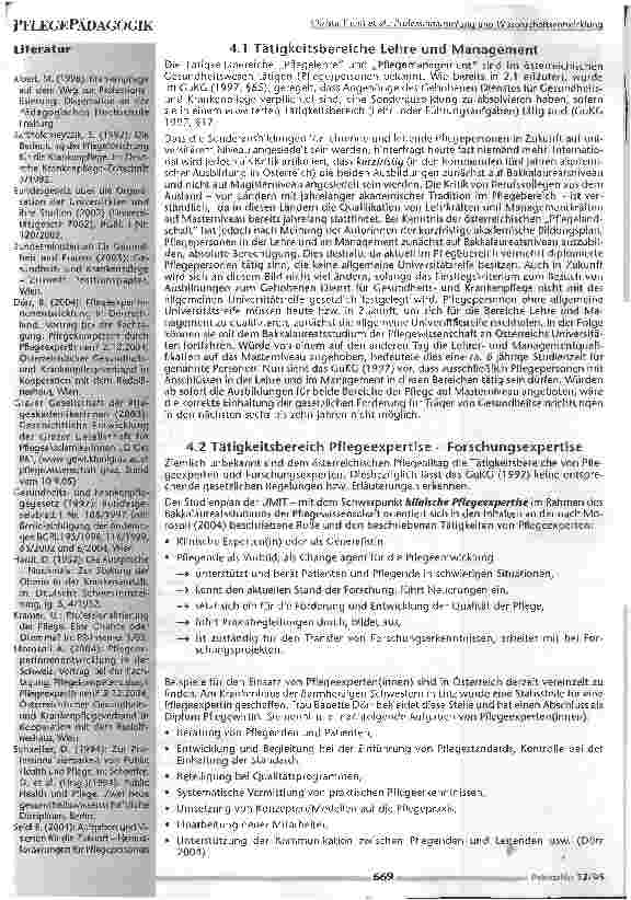 Vorschauseite 6: Professionalisierung und Wissenschaftsentwicklung