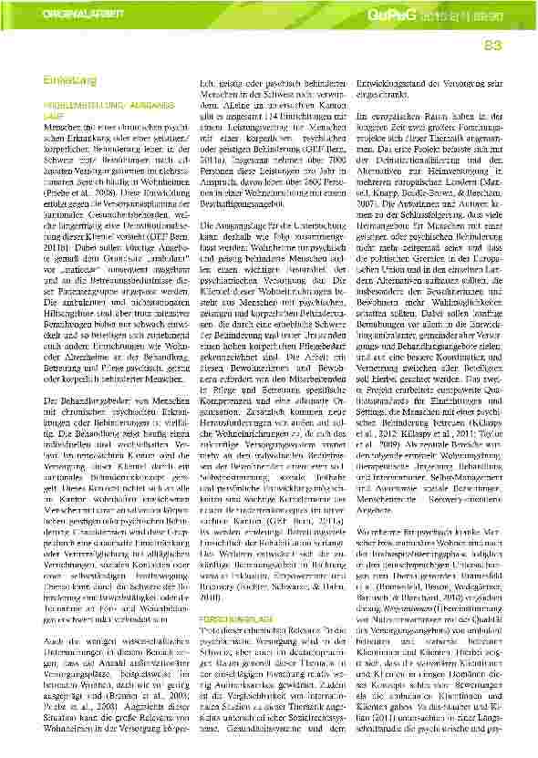 Vorschauseite 2: Pflegeund betreuungsrelevante Bedürfnisse und Erwartungen von Bewohnenden eines Wohnheims für psychisch und geistig behinderte Menschen: Welche Anforderungen ergeben sich daraus f…
