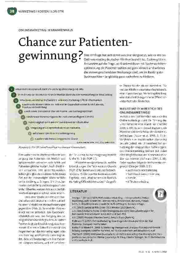 Vorschauseite 1: Chance zur Patientengewinnung