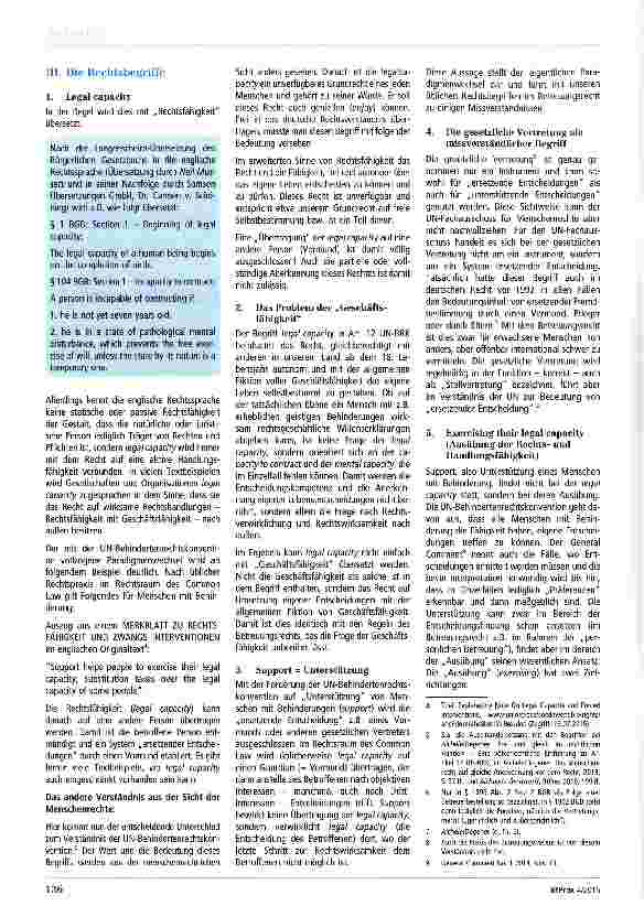 Vorschauseite 2: Stellungnahme zur Kritik des UN-Fachausschusses zum deutschen Betreuungsrecht