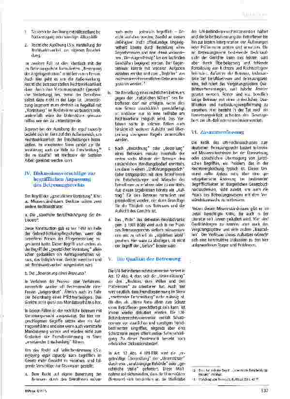 Vorschauseite 3: Stellungnahme zur Kritik des UN-Fachausschusses zum deutschen Betreuungsrecht