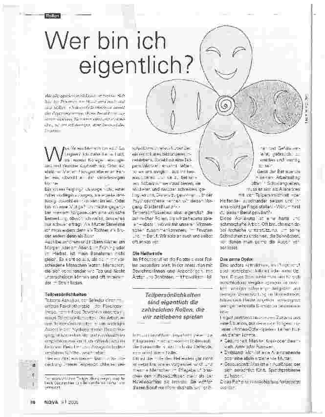Vorschauseite 1: Wer bin ich eigentlich?