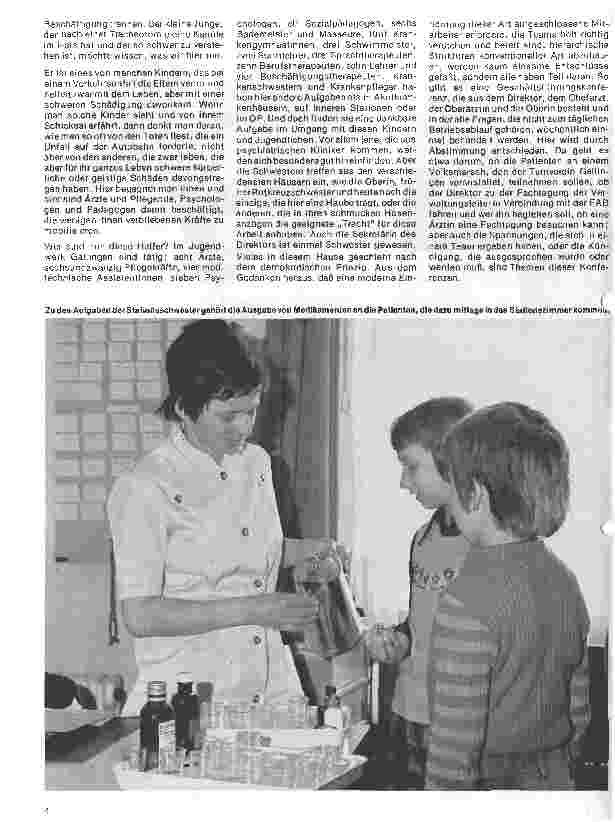 Vorschauseite 3: Rehabilitationszentrum für hirngeschädigte Kinder und Jugendliche Gespräch mit Frau Oberin Charlotte Stöcker