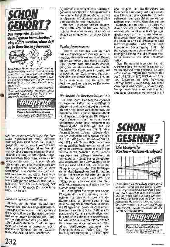 Vorschauseite 2: Testamentarische Begünstigung für Pflegerinnen