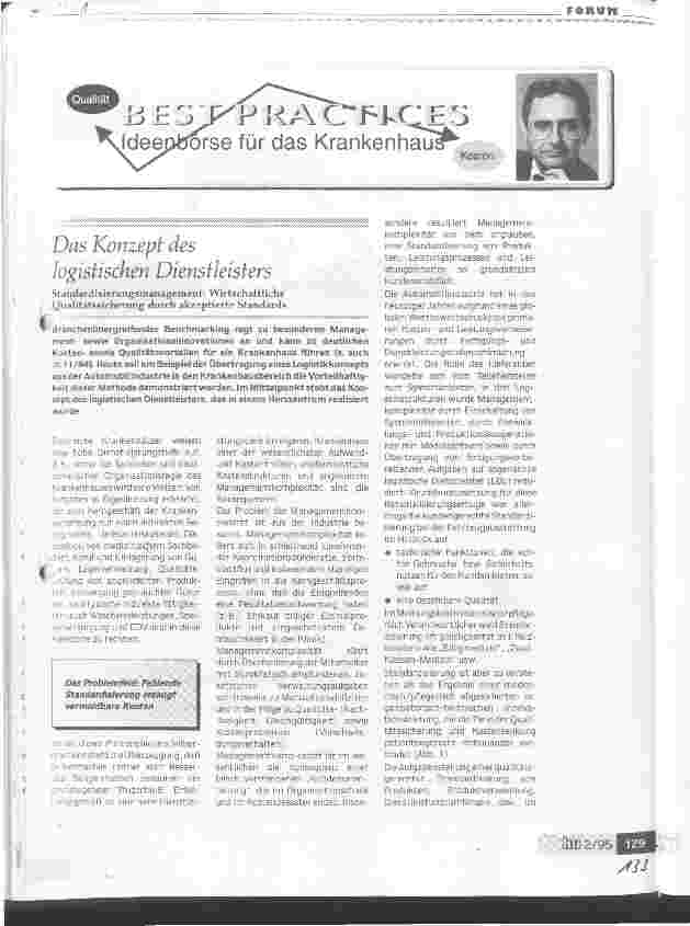 Vorschauseite 1: Das Konzept des logistischen Dienstleiters