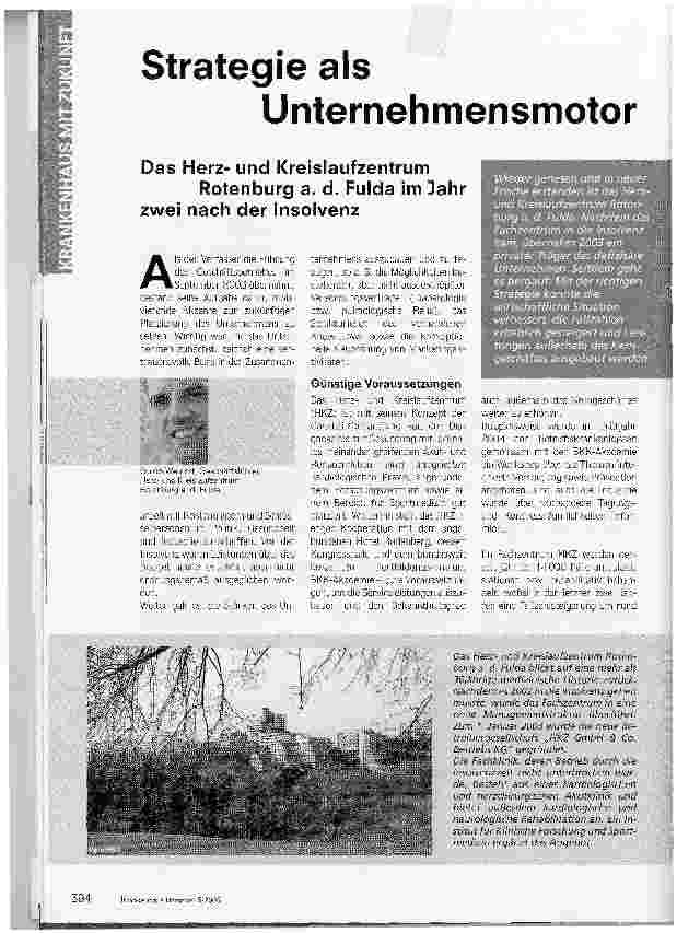 Vorschauseite 1: Strategie als Unternehmensmotor