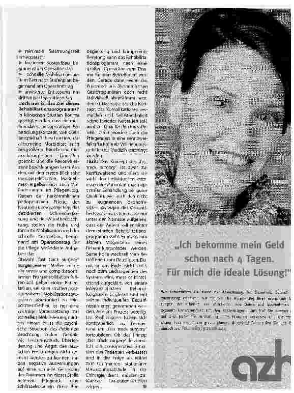 Vorschauseite 3: Fast Track oder der schnellstmögliche Behaandlungsweg