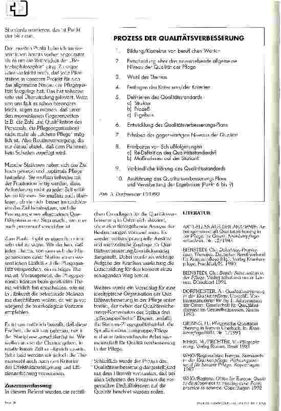 Vorschauseite 6: Konturen für einen österreichischen Weg der Qualitätsverbesserung inder Gesundheitsund Krankenpflege