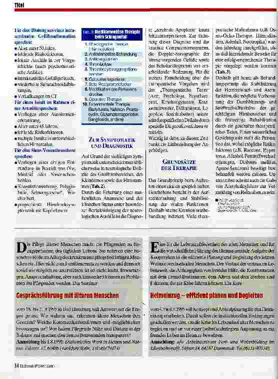 Vorschauseite 3: Die zerebrale Apoplexie