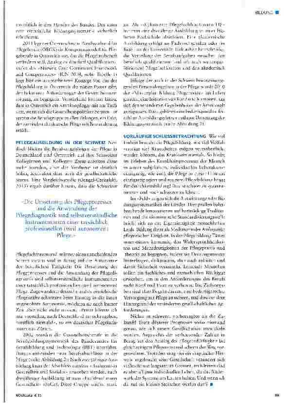 Vorschauseite 5: Pflegebildung im deutschsprachigen Raum