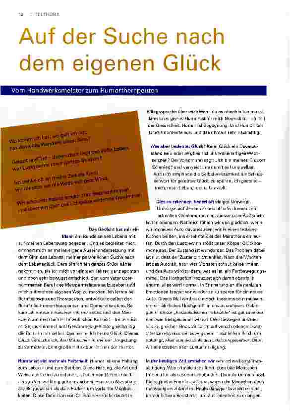 Vorschauseite 1: Auf der Suche nach dem eigenen Glück