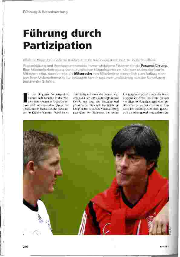 Vorschauseite 1: Führung durch Partizipation