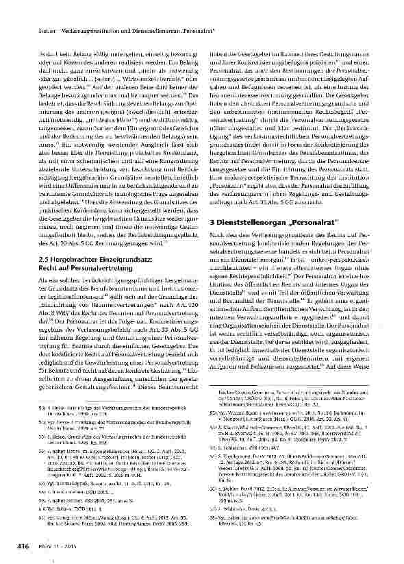 Vorschauseite 6: Verfassungsinstitution und Dienststellenorgan „Personalrat