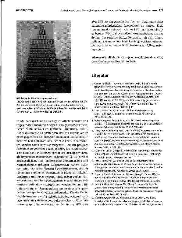 Vorschauseite 3: Gesundheitsrelevante Themen auf Facebook: eine Inhaltsanalyse