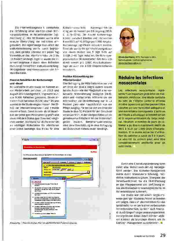 Vorschauseite 2: Dank Masterarbeit Katheter-bedingte Harnwegsinfektionen reduziert