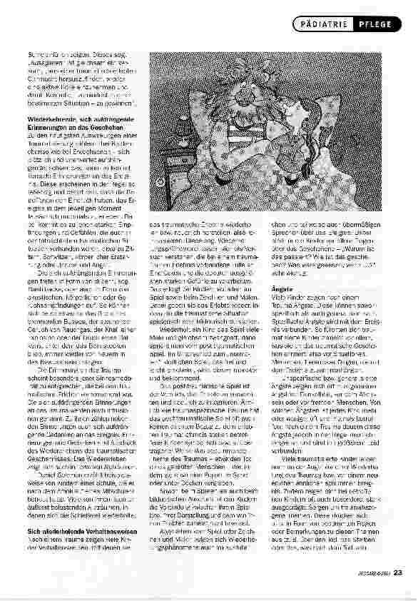 Vorschauseite 2: Traumatische ErlebnisseMÖGLICHE FOLGEN BEI KINDERN
