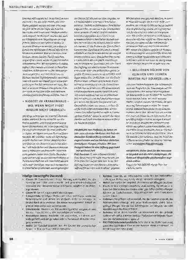 Vorschauseite 3: Wir brauchen eine Grüne Medizin