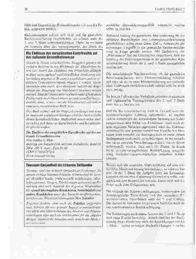 Vorschauseite 2: 10. Münsterische SozialrechtstagungReformen in der privaten und betrieblichen Altersvorsorge in der Krise des Sozialstaats