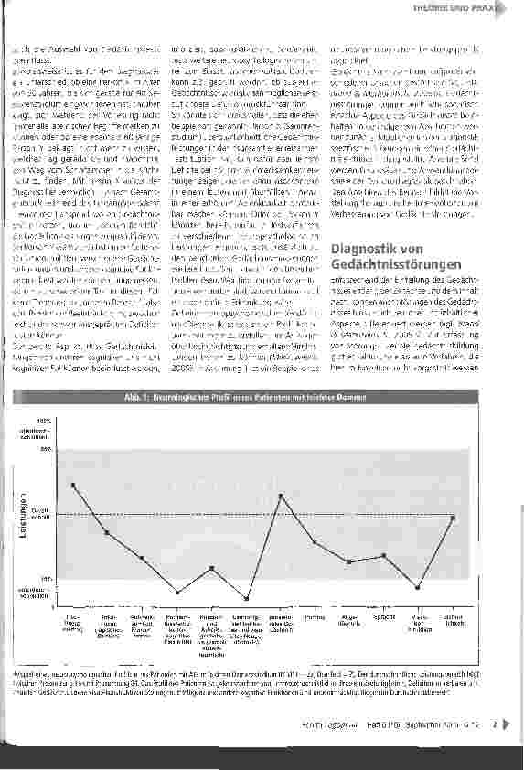Vorschauseite 2: Diagnostik und Therapie von Gedächtnisstörungen